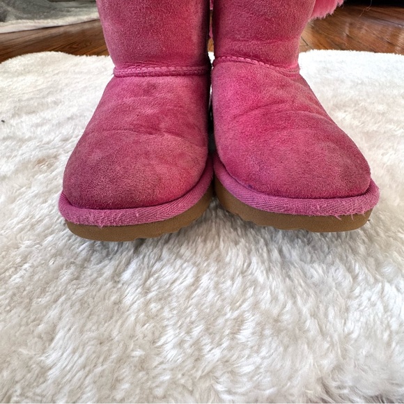 Ugg Mini Pink Bailey Bow II Little Kids Sz 12 - Picture 9 of 9